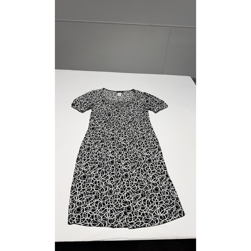Candy Rain Maternity Bohema Dress Black White Geometric Pattern M D4086MA